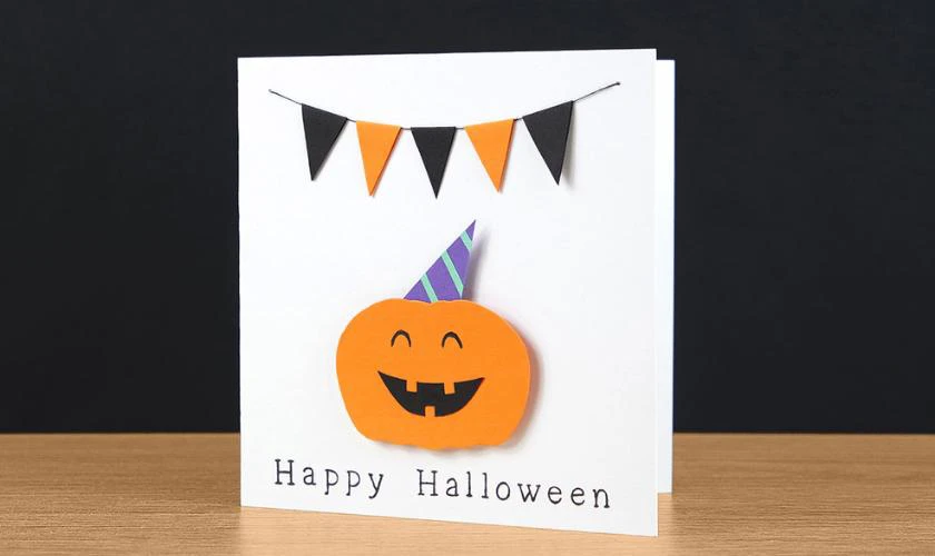 Thiệp Halloween bằng giấy đẹp