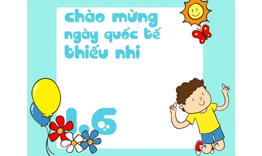Thiệp 1/6 tặng cho bé trai
