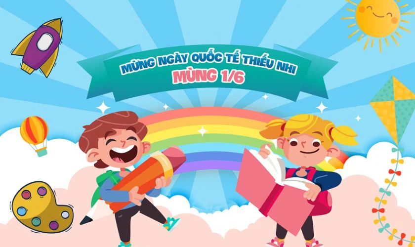 Thiệp 1/6 cho bé trai
