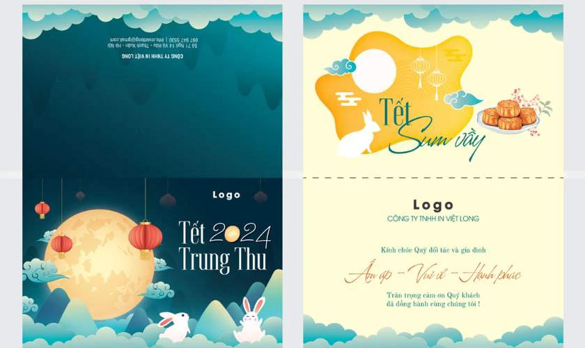 Thiệp Trung thu sang trọng, chuyên nghiệp trong từng đường nét