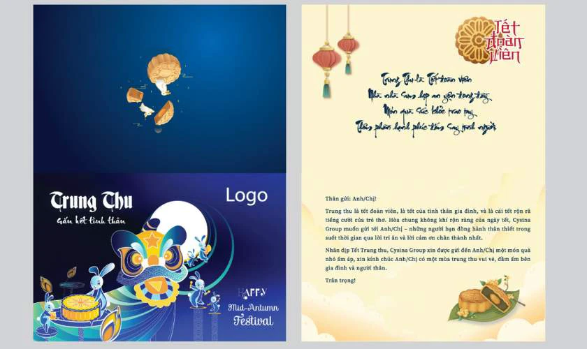 Thiệp Trung thu sang trọng, chuyên nghiệp 2025