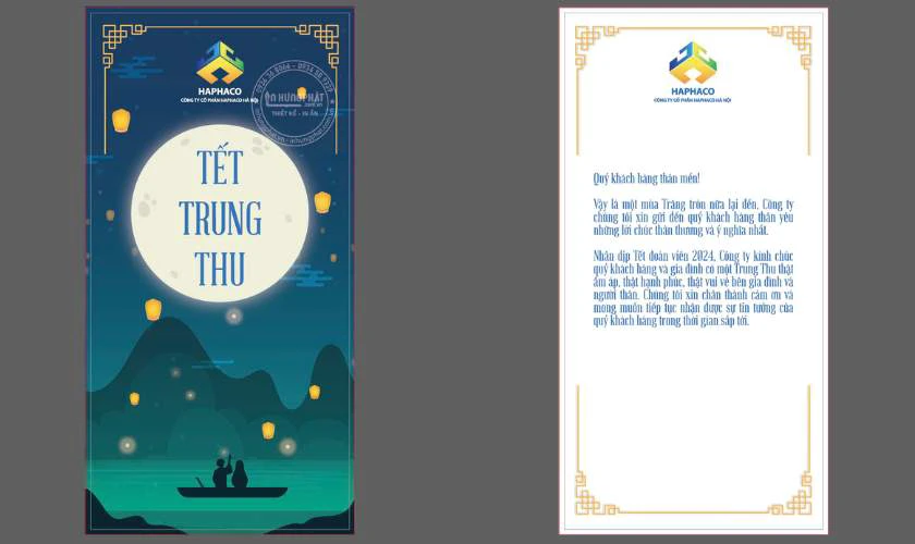 Thiệp chúc mừng tết Đoàn viên cho khách hàng đẹp, ấn tượng