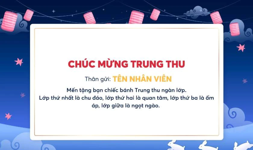 Mẫu thiệp Trung thu nhân viên 2025