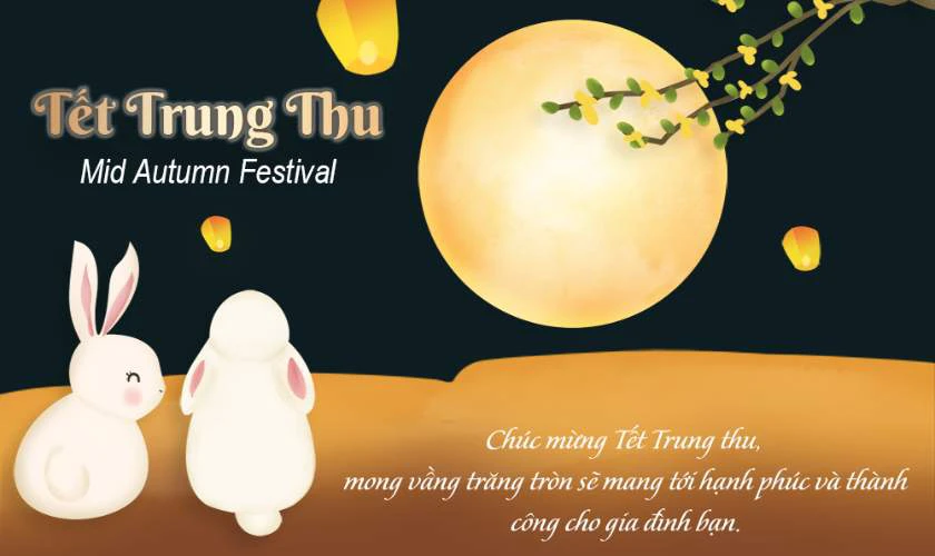 Thiệp Trung thu ý nghĩa, đẹp, độc đáo