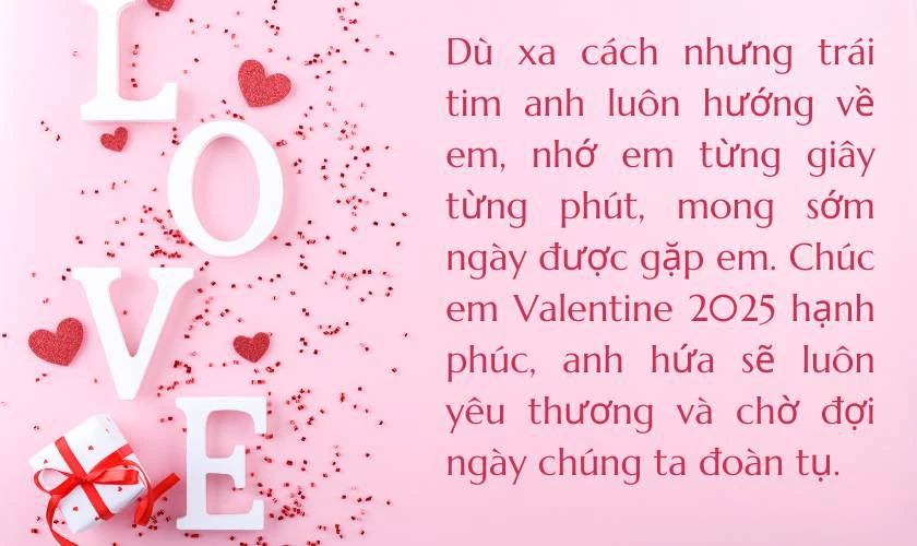 Thư lễ Tình Nhân ấm áp cho người yêu ở xa