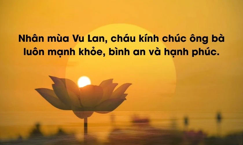 Thiệp Vu Lan báo hiếu dành tặng ông bà