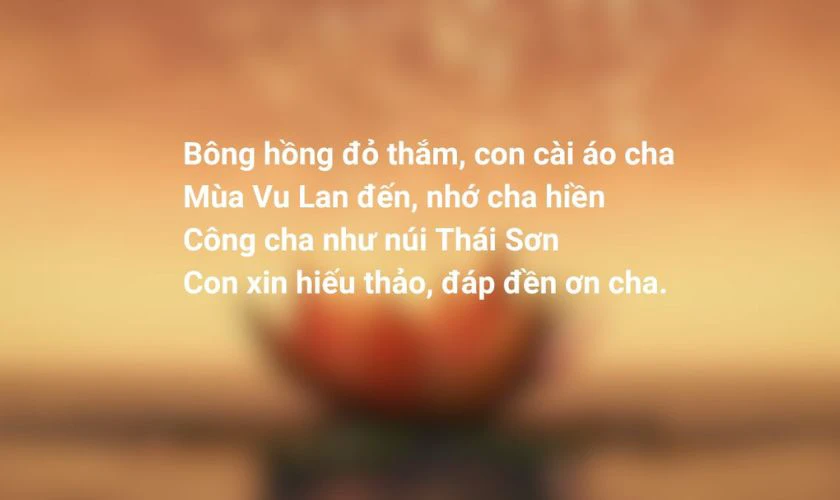 Thiệp Vu Lan báo hiếu tặng bố mẹ