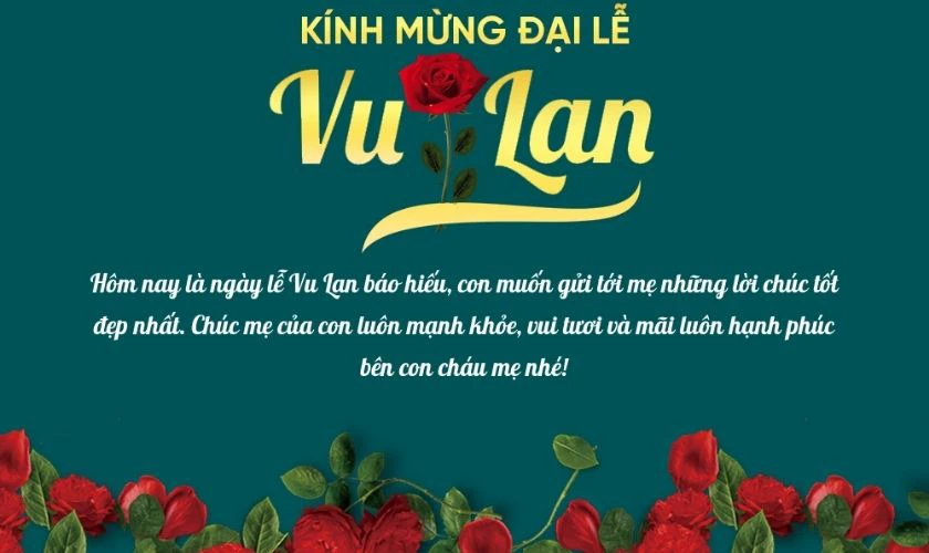 Thiệp hoa hồng biểu tượng cho tình cảm mãnh liệt, lòng biết ơn mà bạn dành cho cha mẹ