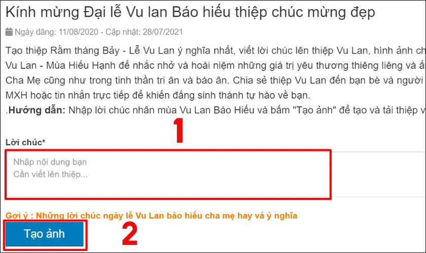 Cách làm thiệp Vu lan báo hiếu tại nhà bước 4