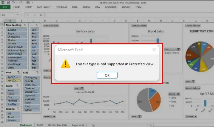 This file type is not supported in protected view là lỗi gì