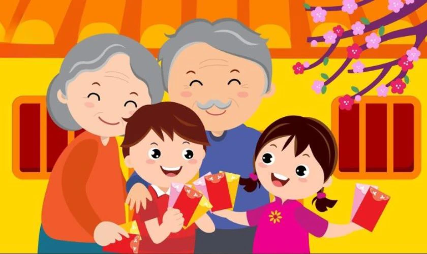 Thơ chúc Tết 4 chữ cho trẻ mầm non