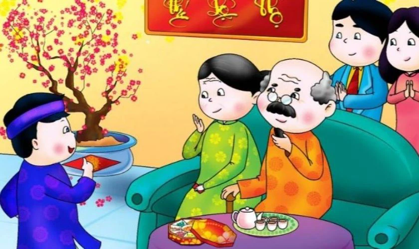 Thơ chúc Tết ông bà 2026 dồi dào sức khỏe