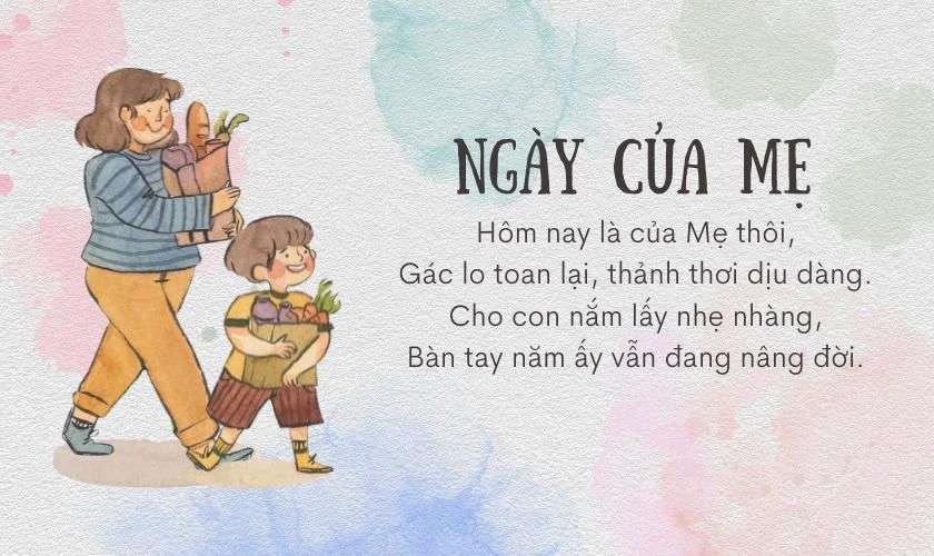 Thơ ngày của Mẹ 2025 ngắn gọn