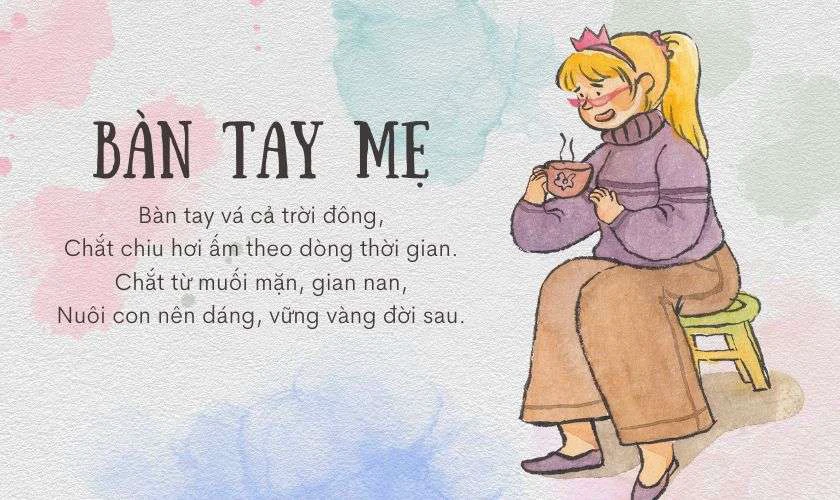 Thơ về mẹ 4 câu, thơ lục bát về mẹ 4 dòng