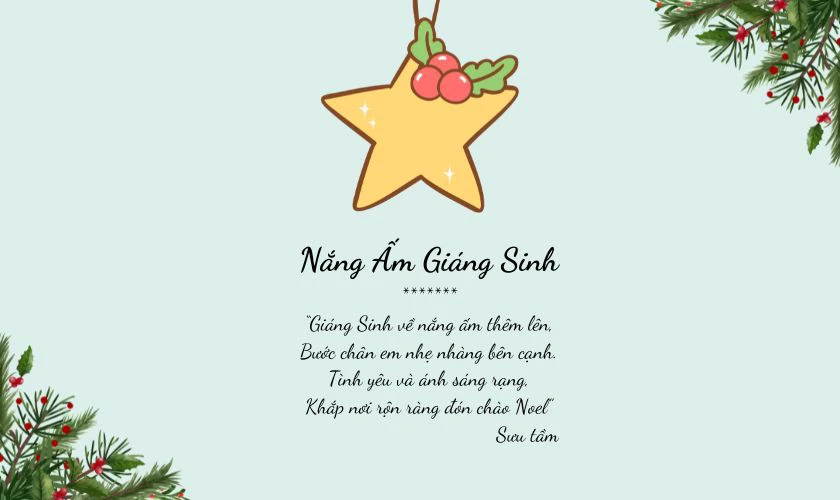 Nắng Ấm Giáng Sinh