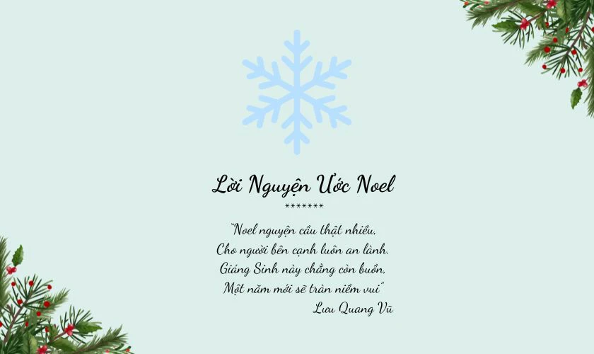 Lời Nguyện Ước Noel