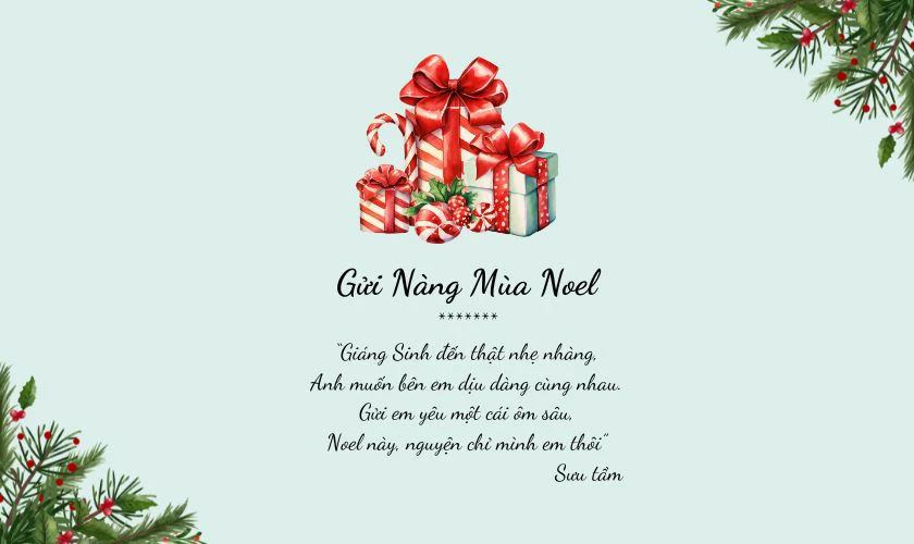 Thơ Noel thả thính ấn tượng nhất