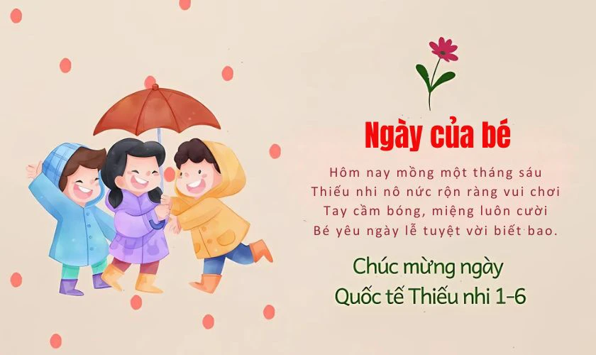 Thơ Quốc tế Thiếu nhi ngắn gọn