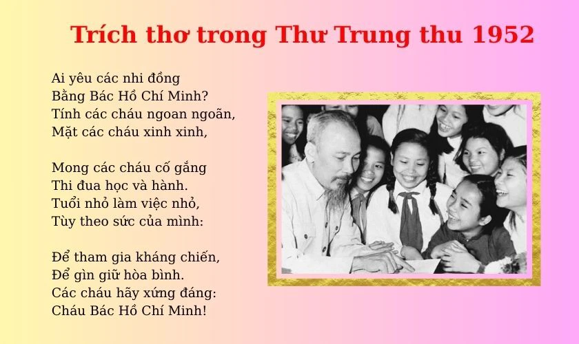 Những bài thơ Bác Hồ sáng tác dành tặng thiếu nhi