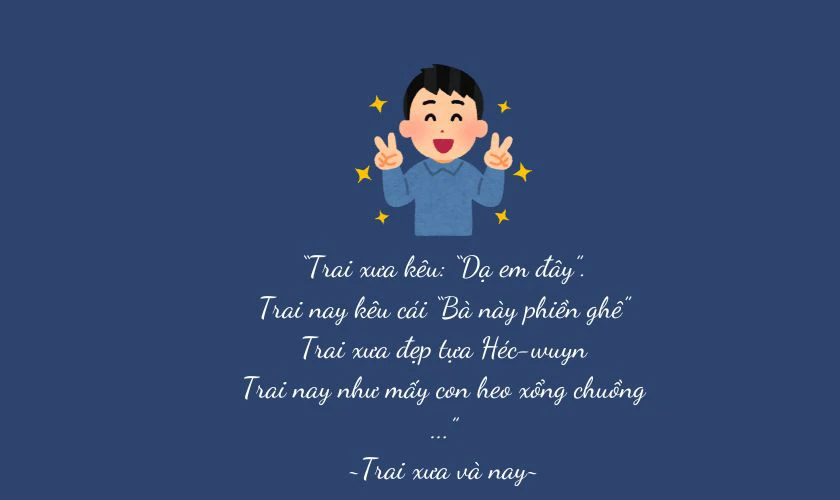 Trai xưa và nay