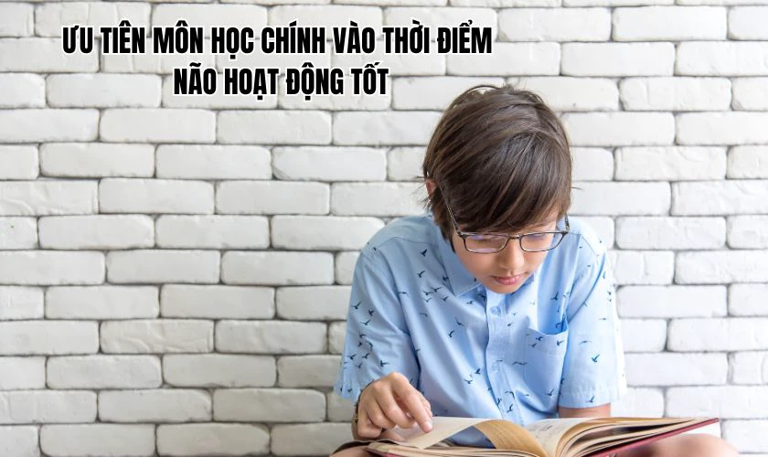 Ưu tiên môn học chính vào thời điểm não hoạt động tốt nhất