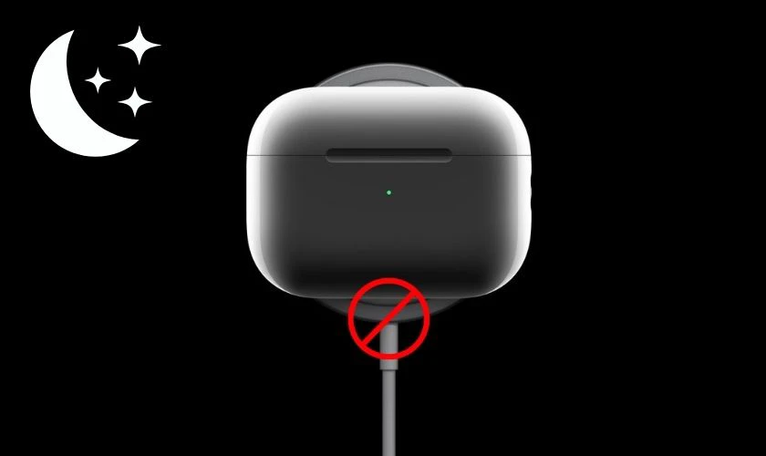 Hạn chế sạc AirPods Pro qua đêm