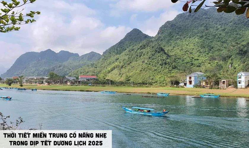Thời tiết miền Trung Tết Dương lịch có sự phân hóa đa dạng