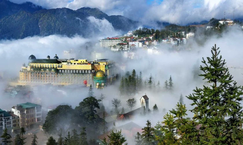 Thời tiết Sapa Tết Dương có sương mù vào sáng sớm