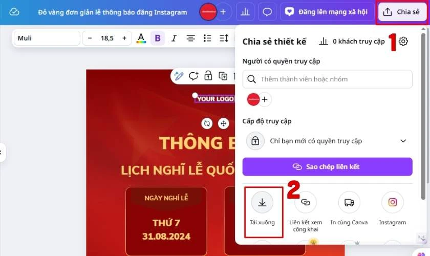 Chọn định dạng xuất file phù hợp