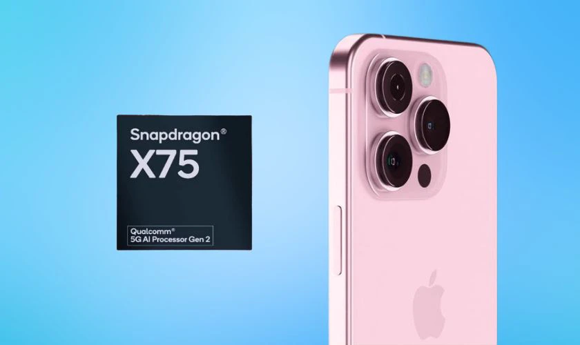 Chip 5G Snapdragon X75 có thể được trang bị cho 16 Pro Max