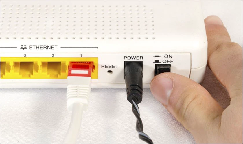 Kiểm tra và khởi động lại kết nối Internet