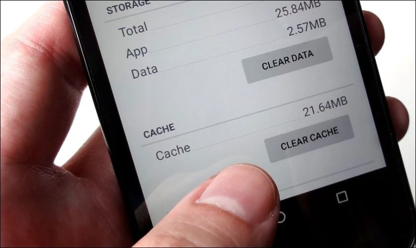 Xóa bộ nhớ cache và dữ liệu ứng dụng Threads
