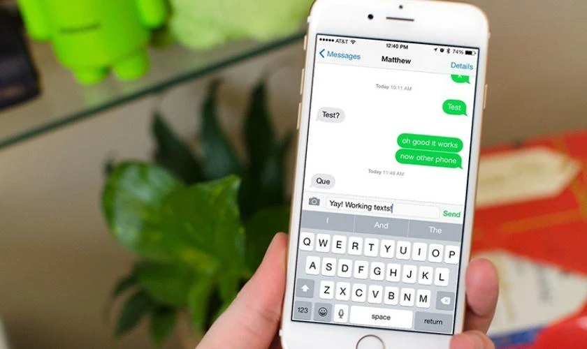 Cách xóa tin ciMessage trên iOS 26