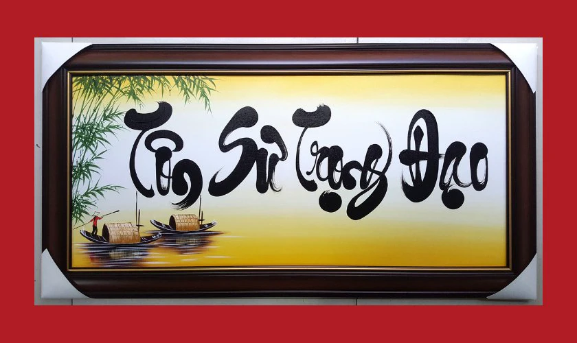Tranh thư pháp 20/11 đẹp, ý nghĩa