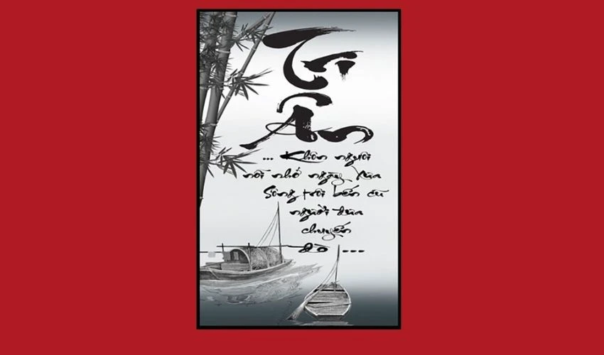 Tranh thư pháp Tri ân đơn giản mà đẹp