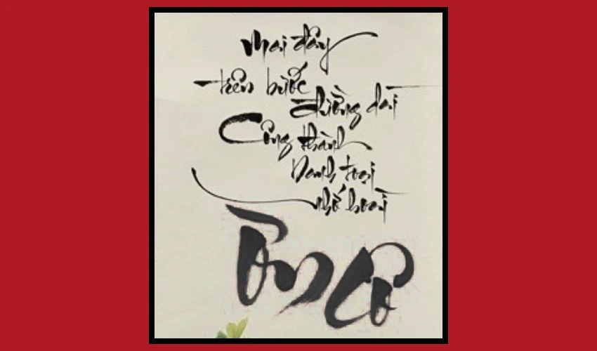 Thơ thư pháp tặng cô giáo 20/11
