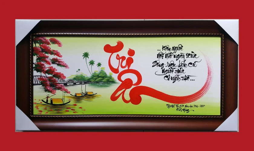 Tranh tri ân thầy cô