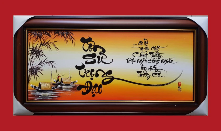 Tranh Tôn Sư Trọng Đạo