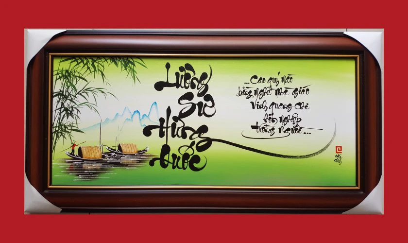 Tranh thư pháp 20/11 đẹp, tri ân thầy cô