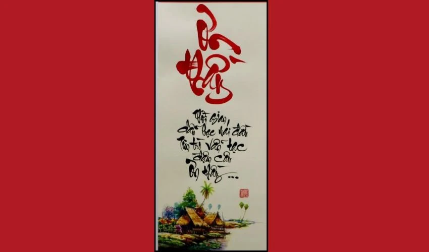 Thư pháp Ơn Thầy ý nghĩa tặng thầy ngày 20/11