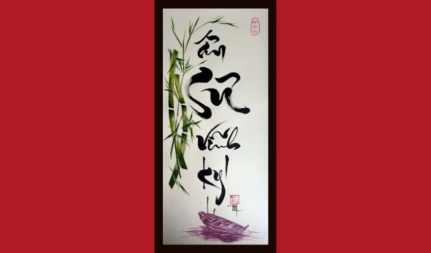 Tặng tranh thư pháp 20/11 - Ý tưởng quà tặng độc đáo, ý nghĩa