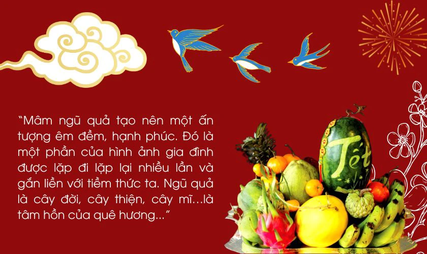 Thuyết trình về mâm ngũ quả ngày Tết ngắn gọn nhất 2025