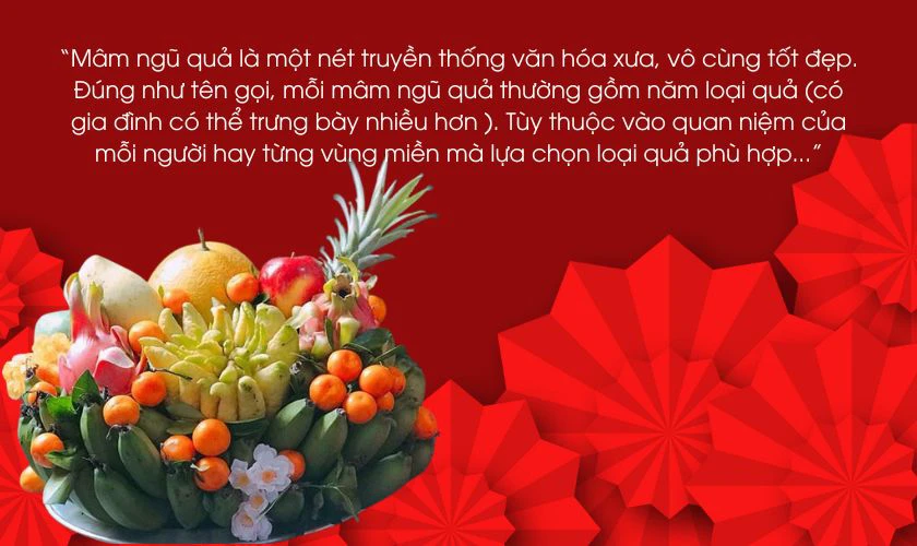 Thuyết trình về mâm ngũ quả ngày Tết chủ đề gia đình