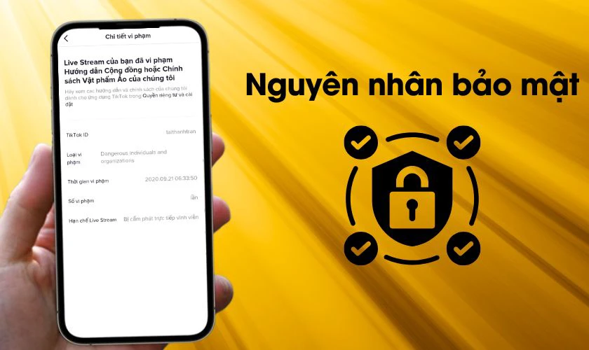 TikTok Seller bị lỗi do nguyên nhân bảo mật