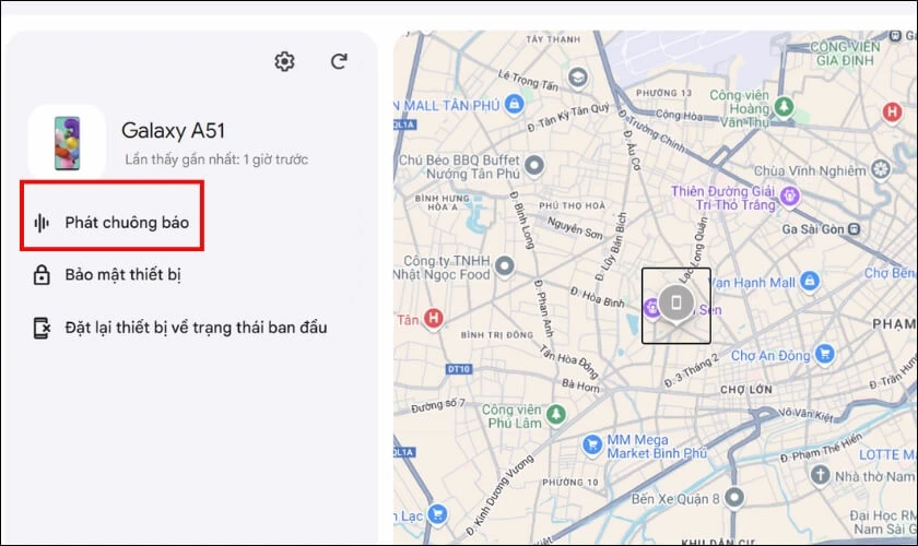 Sử dụng tính năng phát âm thanh để đổ chuông điện thoại