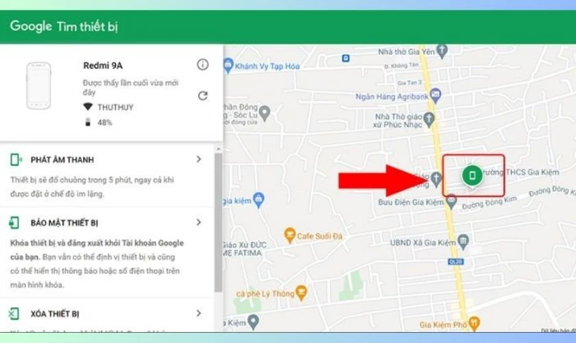 Sử dụng Find My Phone của Google để tìm điện thoại Xiaomi bị mất
