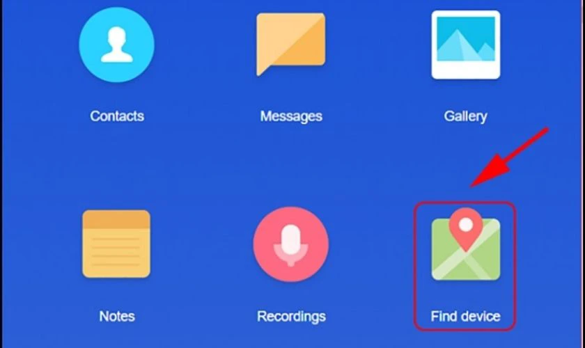 Cách tìm vị trí điện thoại Xiaomi bị mất bằng Find Device