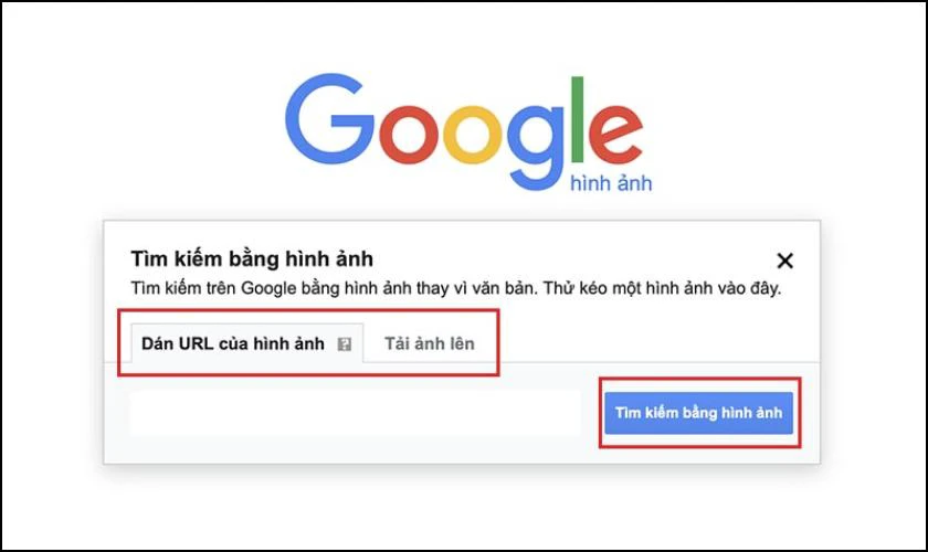 Tìm bằng cách tải ảnh lên Google