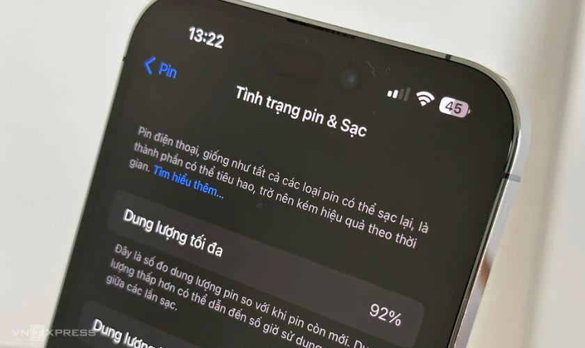 Tình trạng pin ở mức bao nhiêu là có hiệu suất tốt nhất?