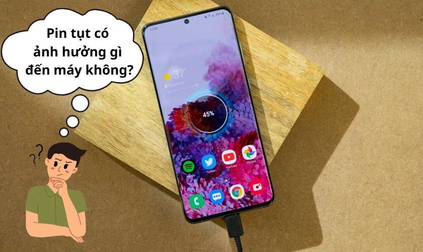 Tình trạng pin tụt nhanh Android có ảnh hưởng đến máy không?